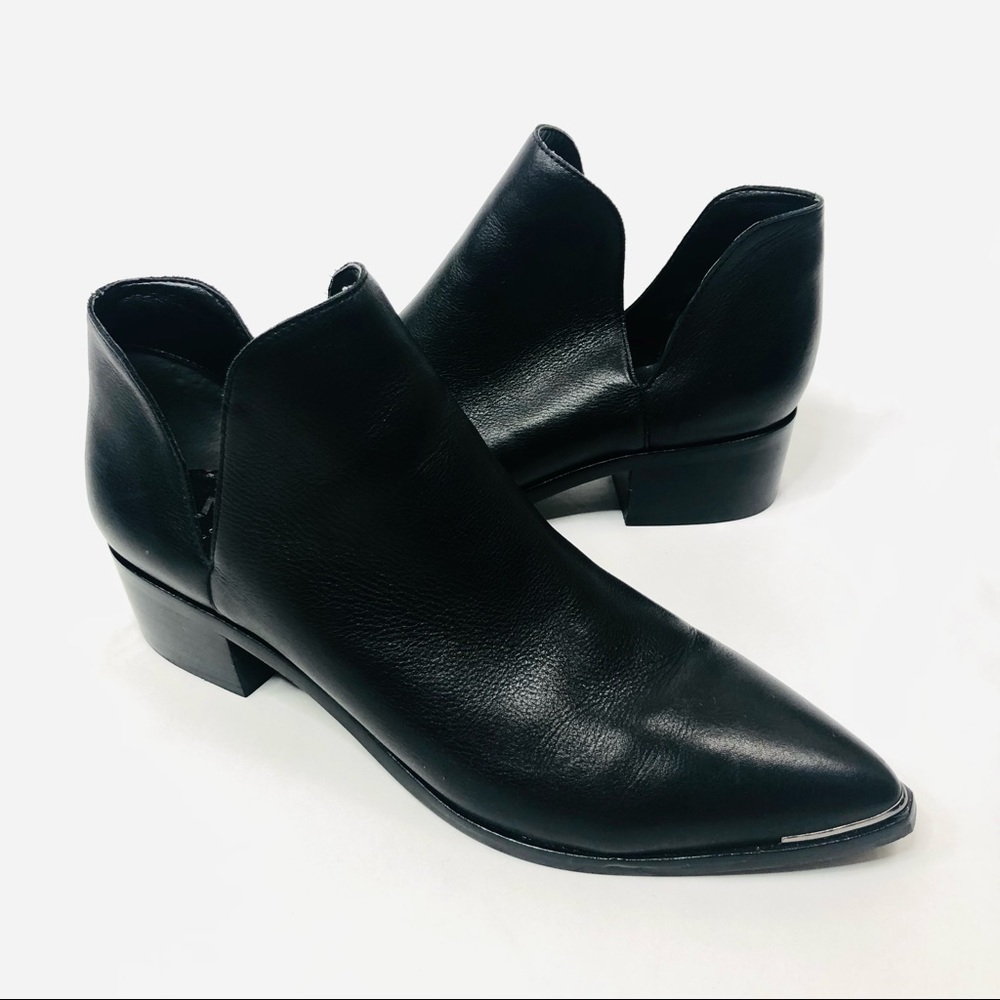 Marc Fisher Mlyilda Black Leather Booties